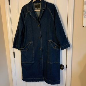 Banana Republic Indigo Denim Duster